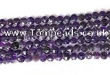 CCB767 15.5 inches 8mm faceted coin amethyst beads