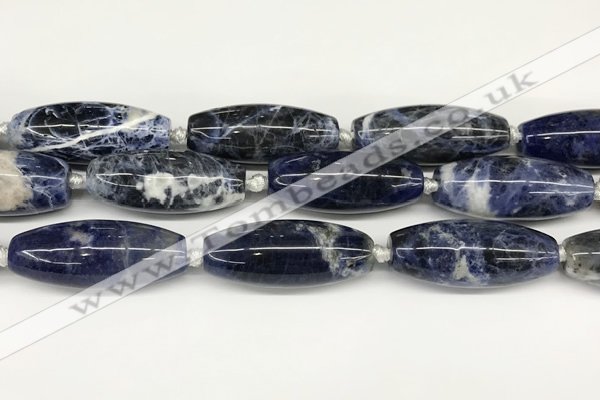 CCB780 15.5 inches 15*38mm - 16*40mm rice sodalite  beads