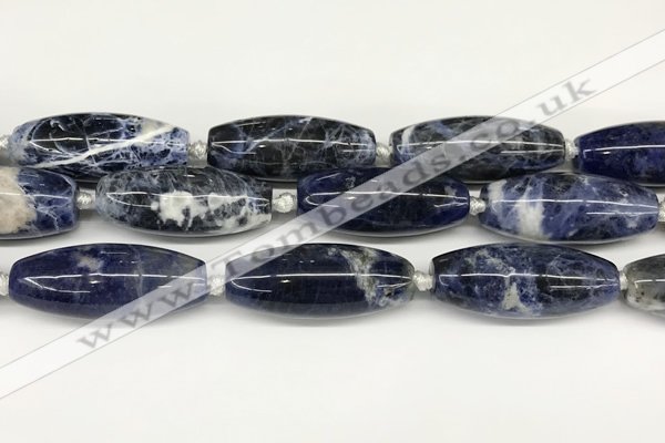 CCB780 15.5 inches 15*38mm - 16*40mm rice sodalite  beads