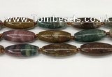 CCB782 15.5 inches 15*38mm - 16*40mm rice ocean agate beads