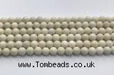 CCB822 15.5 inches 8mm round ivory jasper gemstone beads wholesale