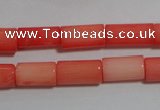 CCB84 15.5 inches 5*10mm column pink coral beads Wholesale