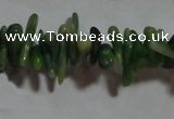 CCB87 15.5 inch 2*8mm irregular branch green coral beads Wholesale