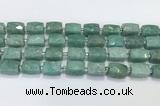 CCB891 11*15mm-12*16mm faceted cuboid Amazonite beads wholesale