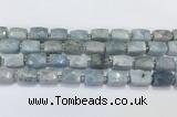 CCB896 11*15mm-12*16mm faceted cuboid aquamarine beads wholesale