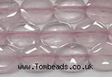 CCB930 15.5 inches 8*10mm faceted oval rose quartz beads