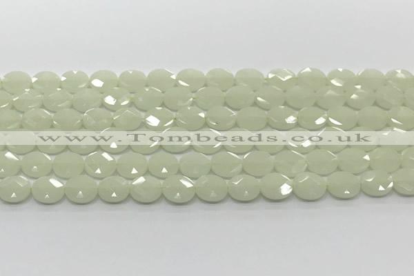 CCB933 15.5 inches 8*10mm faceted oval luminous beads