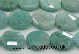 CCB938 15.5 inches 8*10mm faceted oval amazonite beads