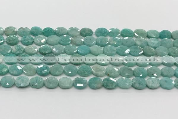 CCB938 15.5 inches 8*10mm faceted oval amazonite beads