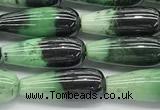 CCB960 15 inches 6*16mm teardrop hydrogrossular gemstone beads