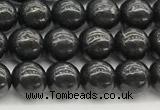 CCB965 15 inches 6mm round shungite gemstone beads wholesale