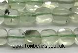 CCB973 15.5 inches 6*6mm faceted square prehnite beads