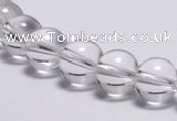CCC03 15 inches 10mm round white crystal beads Wholesale