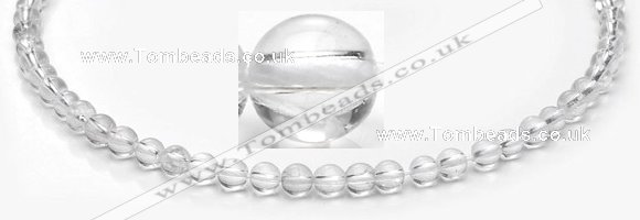 CCC06 15.5 inches 6mm round white crystal beads Wholesale