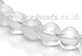 CCC07 15.5 inches 10mm round white crystal beads Wholesale