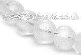 CCC08 15.5 inches 12mm round white crystal beads Wholesale