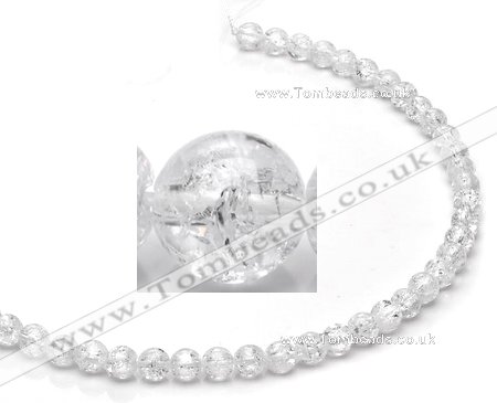 CCC12 grade A 6mm round white crystal beads Wholesale