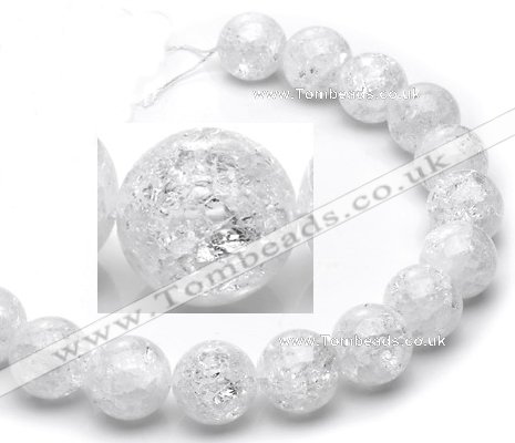 CCC20 20mm round grade A white crystal beads Wholesale