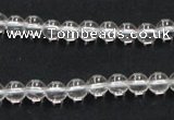 CCC201 15.5 inches 6mm round grade AB natural white crystal beads