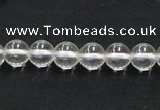 CCC202 15.5 inches 8mm round grade AB natural white crystal beads