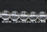 CCC203 15.5 inches 10mm round grade AB natural white crystal beads