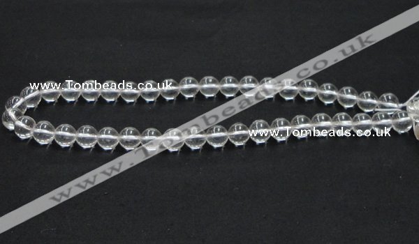 CCC203 15.5 inches 10mm round grade AB natural white crystal beads