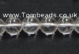 CCC204 15.5 inches 12mm round grade AB natural white crystal beads