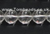 CCC205 15.5 inches 14mm round grade AB natural white crystal beads