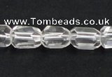 CCC217 10*14mm faceted freeform grade AB natural white crystal beads