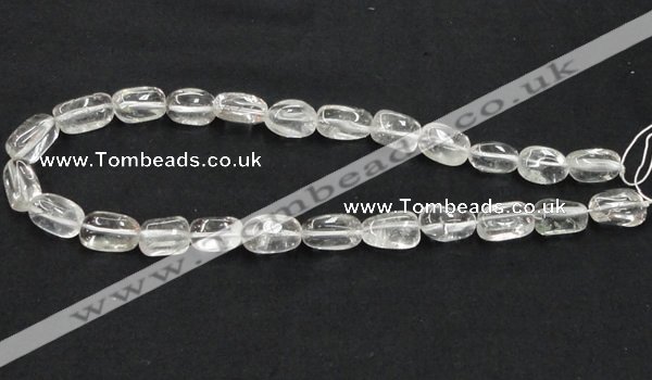 CCC222 10*16mm nugget grade AB natural white crystal beads