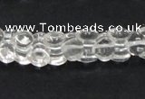 CCC239 9*12mm double heart-shaped grade AB natural white crystal beads