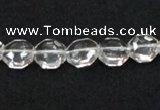 CCC240 10*10mm octagonal grade AB natural white crystal beads wholesale