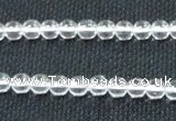 CCC258 15.5 inches 6mm round grade A natural white crystal beads