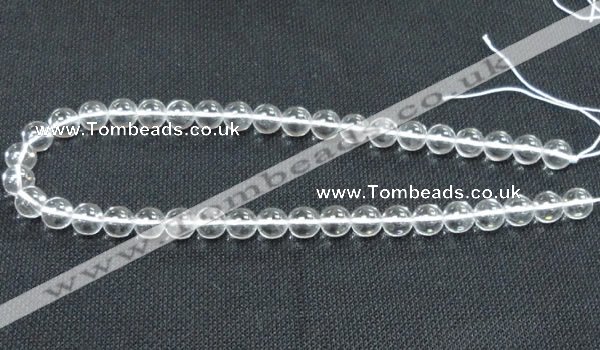 CCC259 15.5 inches 10mm round grade A natural white crystal beads