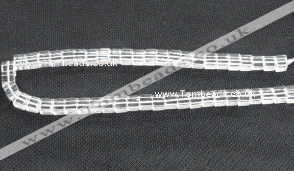 CCC260 15.5 inches 8*8mm cube grade A natural white crystal beads