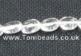 CCC269 15 inches 8*16mm oval grade A natural white crystal beads