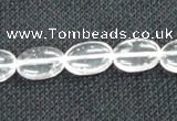 CCC270 15 inches 10*14mm oval grade A natural white crystal beads