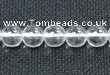 CCC279 15.5 inches 12mm round A grade natural white crystal beads