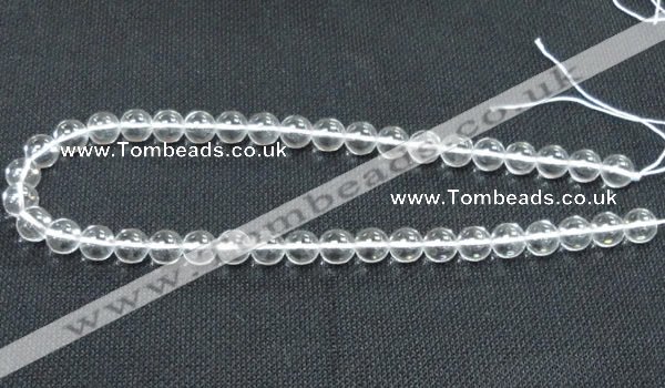 CCC279 15.5 inches 12mm round A grade natural white crystal beads