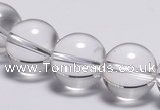 CCC31 15.5 inches 12mm round synthetic white crystal beads
