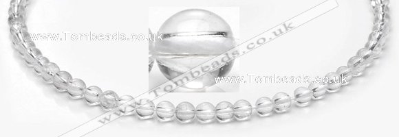 CCC35 15.5 inches 4mm round white crystal beads Wholesale