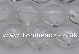 CCC505 15.5 inches 14mm faceted coin natural white crystal beads