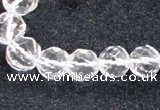 CCC618 15.5 inches 6mm - 12mm faceted round natural white crystal beads