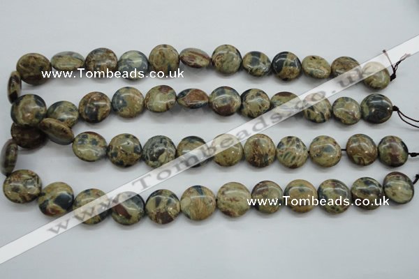 CCD03 15.5 inches 16mm flat round cordierite beads wholesale