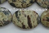 CCD07 15.5 inches 22*30mm oval cordierite beads wholesale