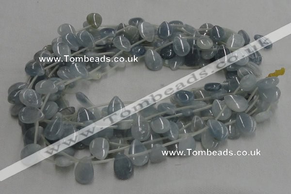 CCE07 16 inches 13*18mm flat teardrop celestite gemstone beads