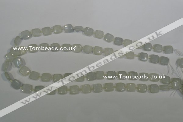 CCE16 15.5 inches 10*10mm square natural celestite gemstone beads