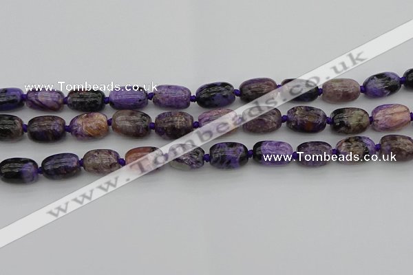 CCG112 15.5 inches 12*16mm drum charoite gemstone beads