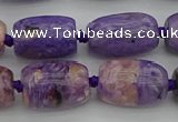 CCG113 15.5 inches 13*18mm drum charoite gemstone beads