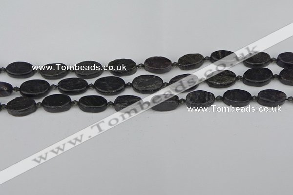 CCG126 15.5 inches 8*12mm oval charoite gemstone beads